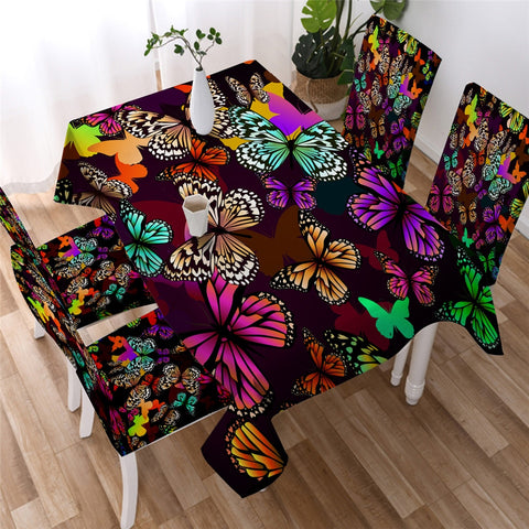 Image of Butterfly Waterproof Tablecloth  04