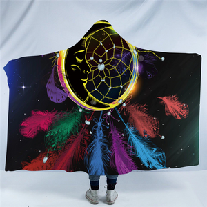 Dream Catcher Galaxy Hooded Blanket