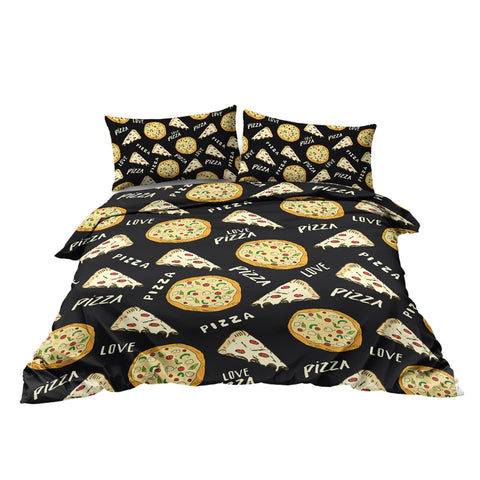 Image of Pizza Bedding Set Love Food