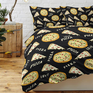 Pizza Bedding Set Love Food