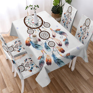 Functional Floral Dreamcatcher Waterproof Tablecloth 04