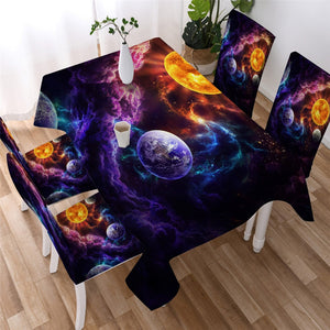 Twin Wolves Waterproof Tablecloth  02