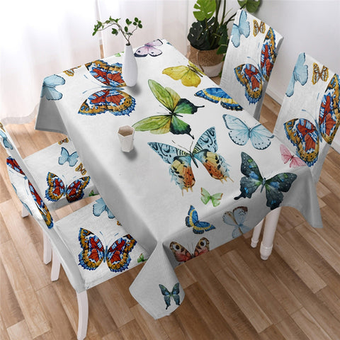 Image of Butterfly Waterproof Tablecloth  03