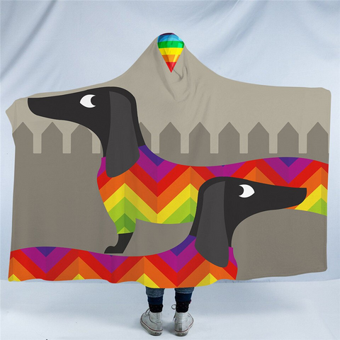 Image of Dachshund Hooded Blanket