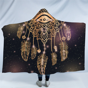Universal Dream Catcher Cosmic Hooded Blanket