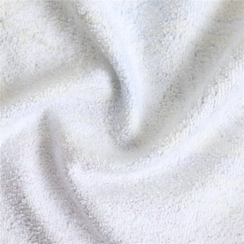 Image of White Skull Round Beach Towel