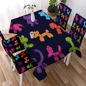 Colorful Puppy Table Cloth Waterproof 05