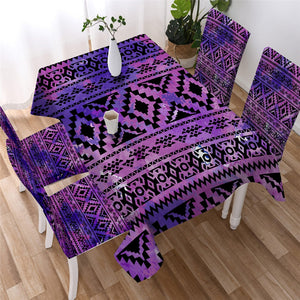 Aztec Geometric Printed Waterproof Tablecloth  05