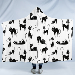 Cat Moments Hooded Blanket