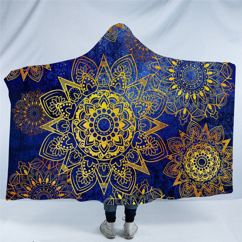Image of Regal Sun Blue Hooded Blanket