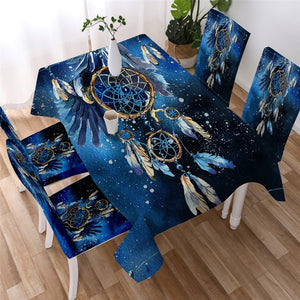 Functional Floral Dreamcatcher Waterproof Tablecloth 06