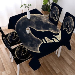 Dreamcatcher - Tribal Wolf Waterproof Tablecloth  03