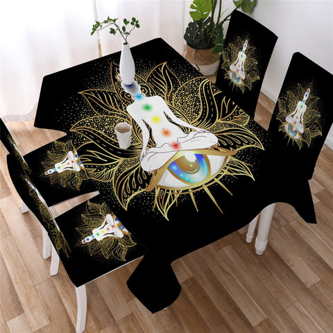 Image of Zen Theme - Chakra Table Cloth 03