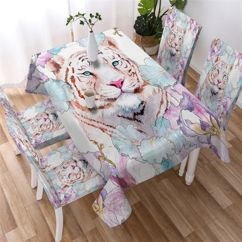 Image of Tiger Table Cloth Waterproof 04