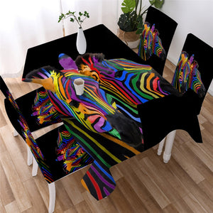 Zebra Waterproof Tablecloth  03