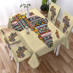Geometric Ethnic African - Egyptian Waterproof Tablecloth  11