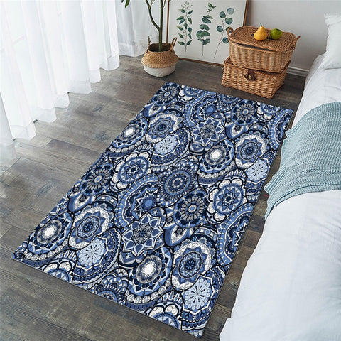 Image of Mandala Wheel Pattern Cool Rug