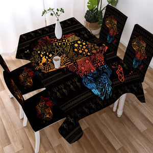 Geometric Ethnic African - Egyptian Waterproof Tablecloth  03