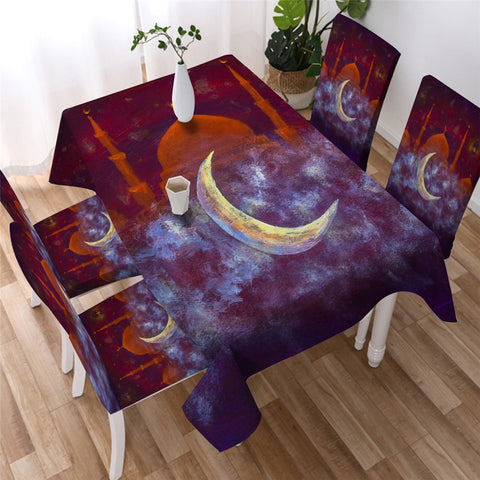 Image of Star Moon - Mandala Waterproof Tablecloth  09