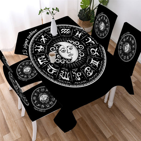 Image of Star Moon - Mandala Waterproof Tablecloth  14
