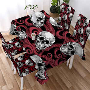 Gothic Vivid Skull Waterproof Tablecloth  08