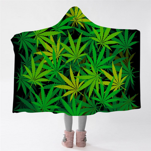 Canabis Hooded Blanket