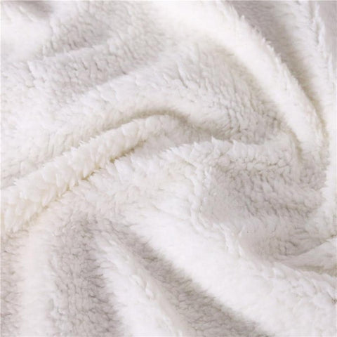 Image of Vintage Wolf And Feathers Soft Sherpa Blanket