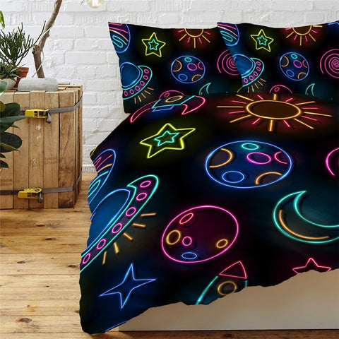 Image of Alien Bedding Set Stars Moon