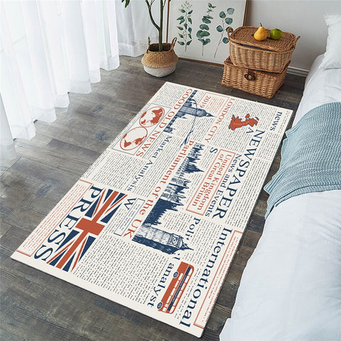 Image of English News Rug