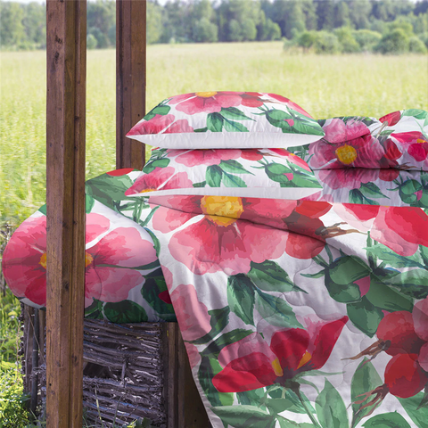 Image of 4 Pieces Watercolor Flower Comforter Set - Beddingify