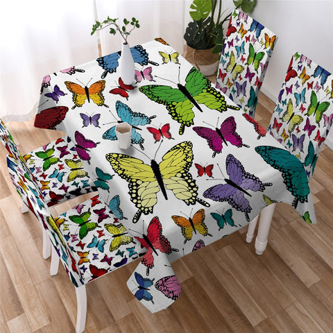 Image of Butterfly Waterproof Tablecloth  06