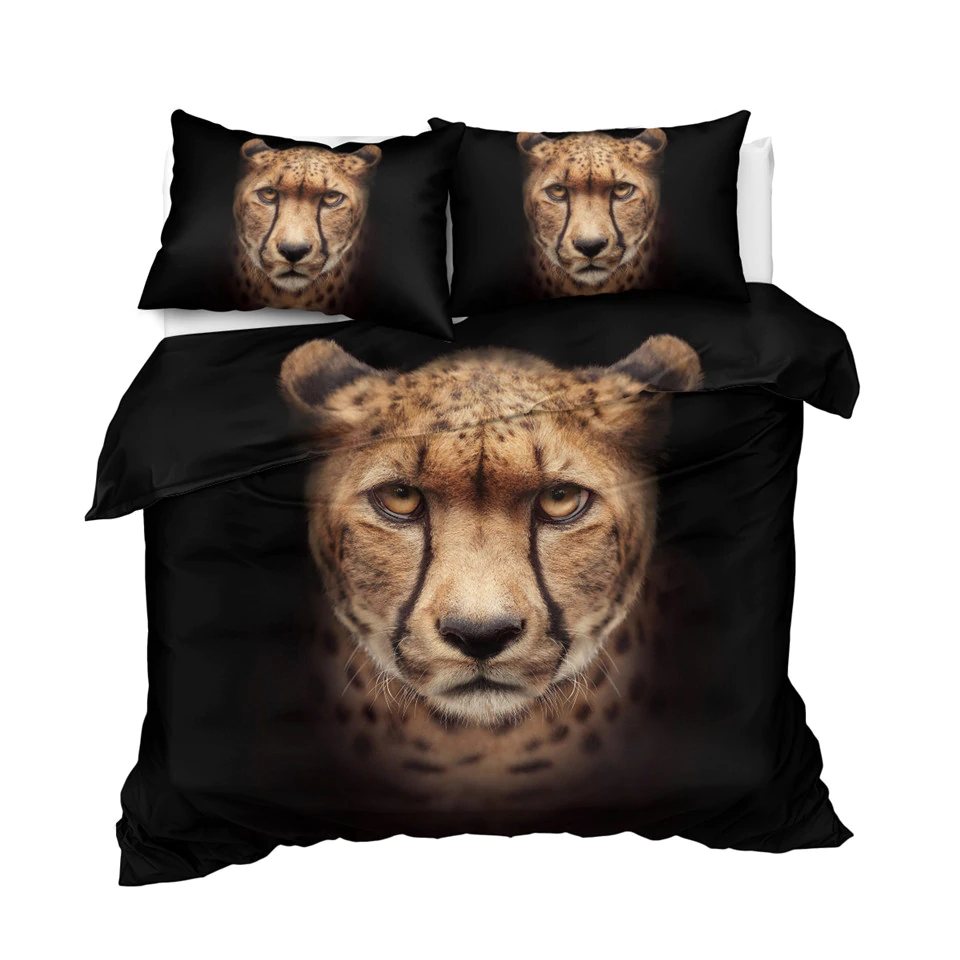 Cheetah Black Comforter Set - Beddingify