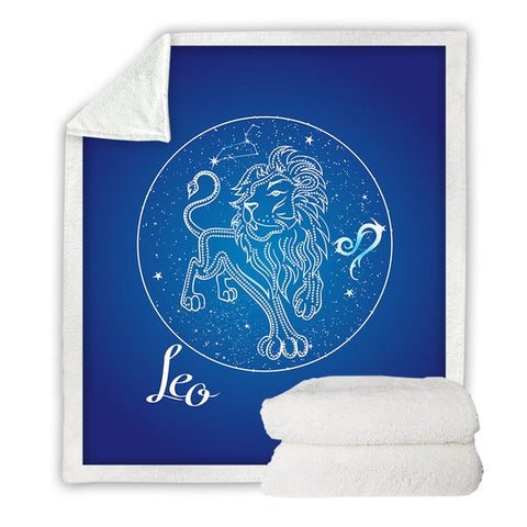 Image of Aries Zodiac Sign Twelve Constellations Soft Sherpa Blanket