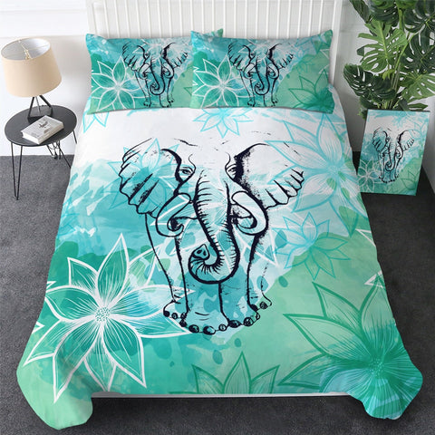 Image of Mandala Elephant Bedding Set 03