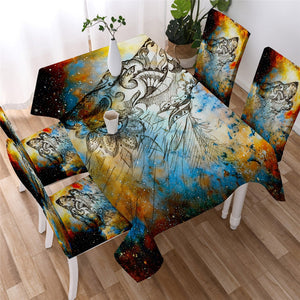 Dreamcatcher - Tribal Wolf Waterproof Tablecloth  13