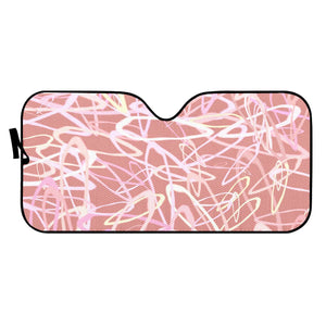 Abstrait Formes Rose Auto Sun Shades