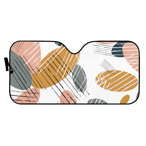 Image of Abstrait Ronds Scandinave Auto Sun Shades