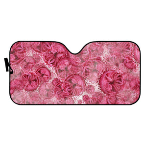 Pattern Roses Fleur Auto Sun Shades