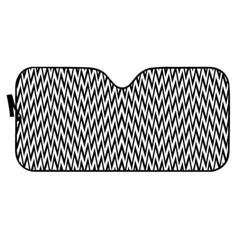 Image of Abstrait Chevrons Noir/Blanc Auto Sun Shades