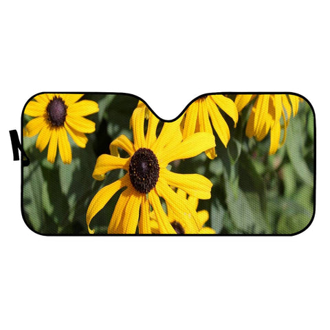 Image of Photo Fleurs Jaune Auto Sun Shades