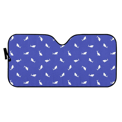 Image of Marine Life Motif Print Pattern Auto Sun Shades