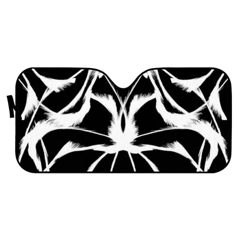 Image of Abstrait Blanc/Noir Auto Sun Shades