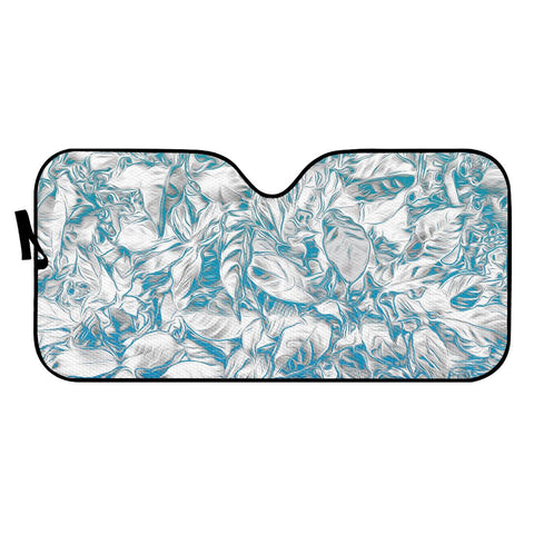 Image of Bleached Coral/ Grey Leaves Auto Sun Shades