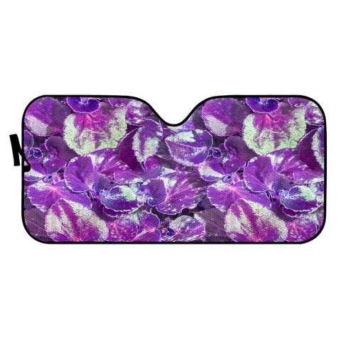 Image of Botanical Motif Pattern Design Auto Sun Shades