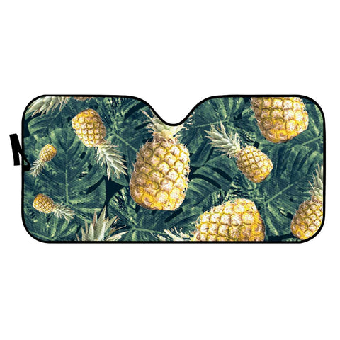 Image of Pattern Ananas Tropical Auto Sun Shades