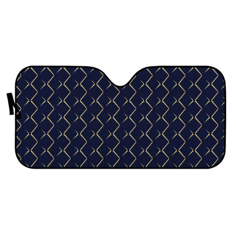 Image of Pattern Formes Doré/Bleu Auto Sun Shades