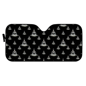 Buddhism Motif Print Pattern Design Auto Sun Shades