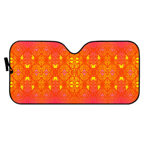 Orange Auto Sun Shades