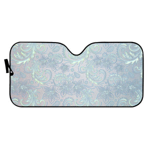 Blue Flourish Auto Sun Shades