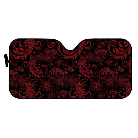 Image of Dark Red Flourish Auto Sun Shades